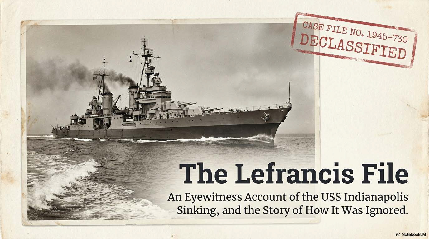 883 Sailors Died At Sea Because The Navy Ignored Capt.R.G. Le Francis’s Report Regarding The USS Indianapolis.